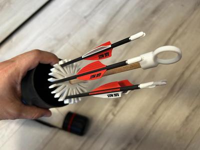 Archery arrow holder for 12 arrows