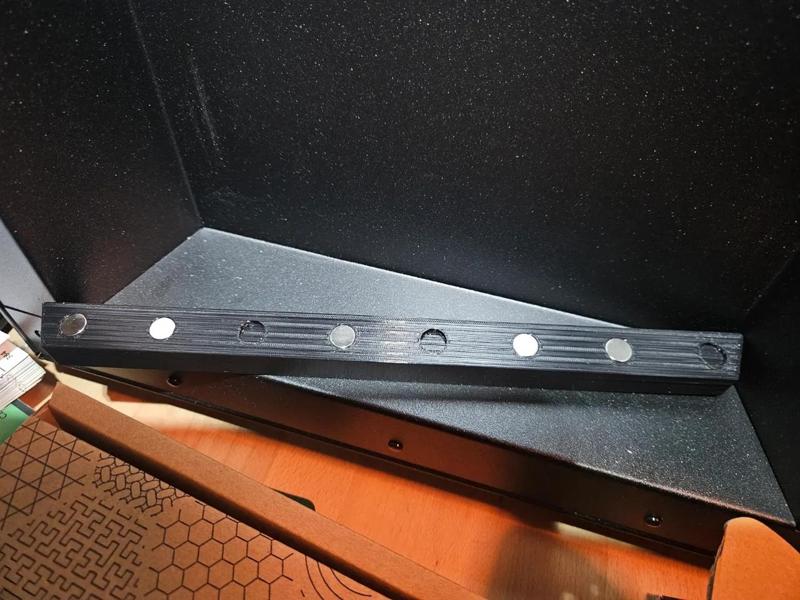 Prusa core one sheet holder for 10mm x 2mm magnets   