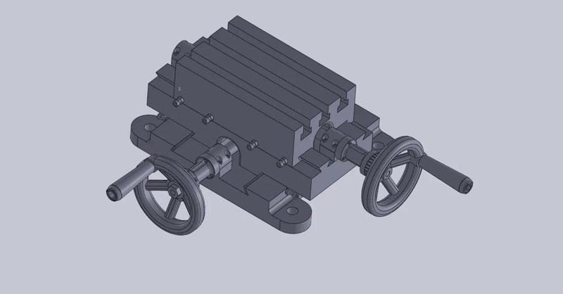 křížový stolek xy   