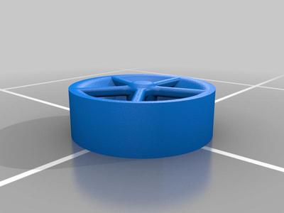 5-spoke star-type tie down point 1:72 scale_model