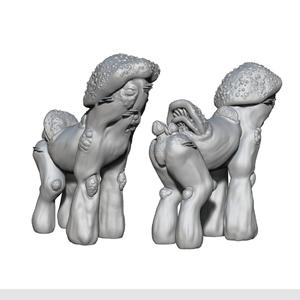 Mushroom Folk Mount Miniature