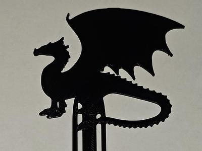Simple Dragon Bookmark - Commercial Use