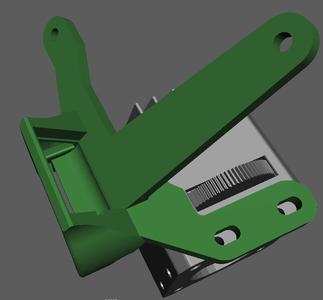 BiQu H2 Fan duct (With manual filament gear exposed)