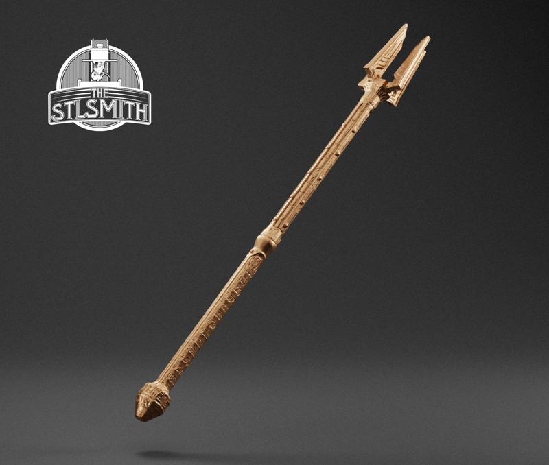 Dwarven Staff Skyrim Life Size Prop STL