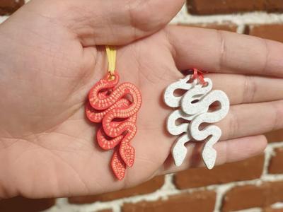 Snake earrings/keychain