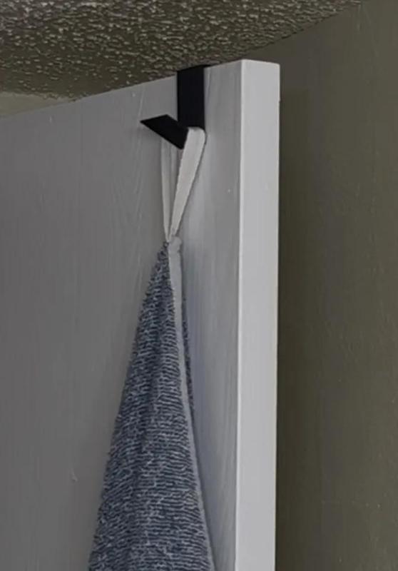 towel hanger for bathroom door. simple   