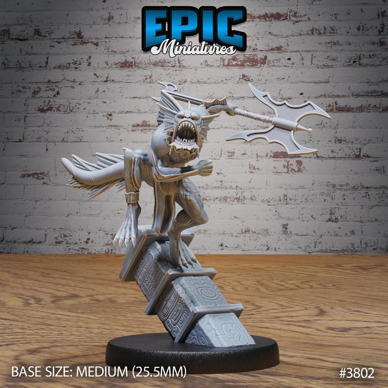 Jungle River Fish Folk Attack / Men-Fish / Sahuagin / Humanoid Fish / Water Warrior / Sea Fighter / Aqua Beast / New World Ocean Encounter