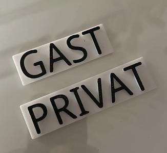 Pivat & Gast Schild   