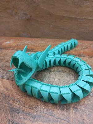 Dragon Ball articulated snake path.