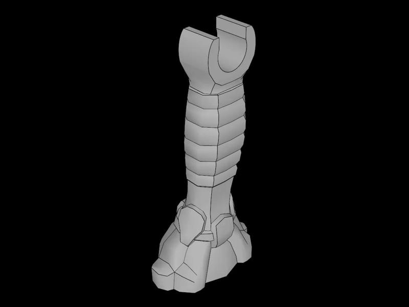 Lego Compatible (92754.dat) Minifig Body Dug Arm (Selbulba)   