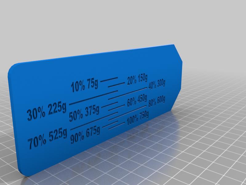 Filament spool ruler