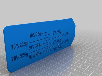 Filament spool ruler