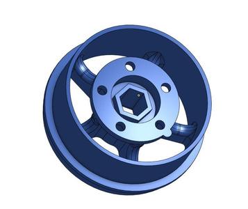 5mm hex adapter for 7mm hex 1.3" beadlocks