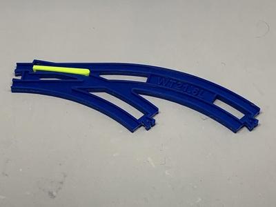 Wide turnout rail for PlaRail 幅広ターンアウトレール