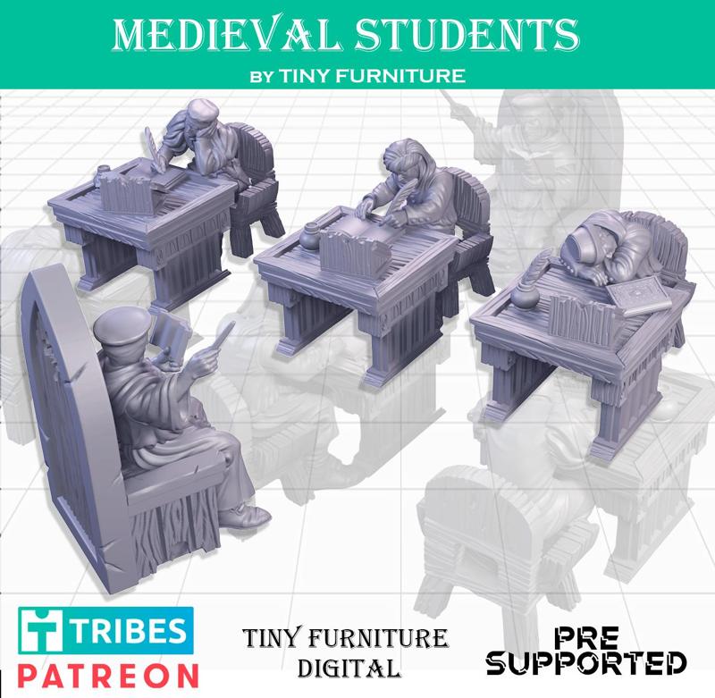 Medieval Students (SITTING FOLKS)