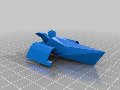 Low Poly Trimaran Ship