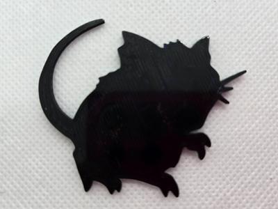 Raticate Silhouette - Pokemon #020