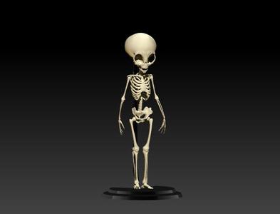 ALIEN GRAY SKELETON COMPLETE