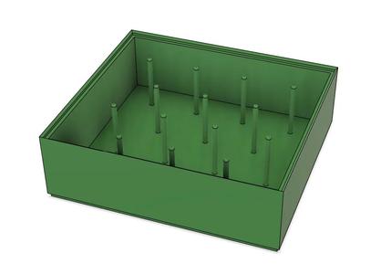 Stackable sewing thread box   