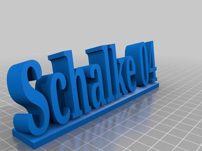Schalke 04 SCHRIFTZUG