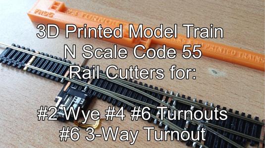 Model Train Rail Cutters for #2 Wye #4 #6 Turnouts & #6 3 Way Turnout