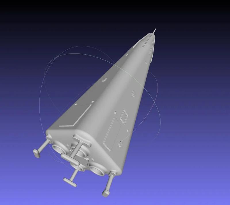 Delta Clipper MD DC-X Printable Miniature   