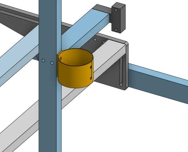 2040 ALuminium Extrusion cup Holder   