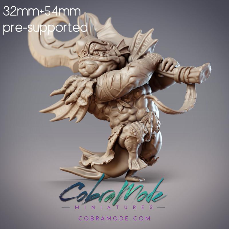 Fishfolk Warrior - Orchamus, Sommos Jow Warlord (Pre-Supported)