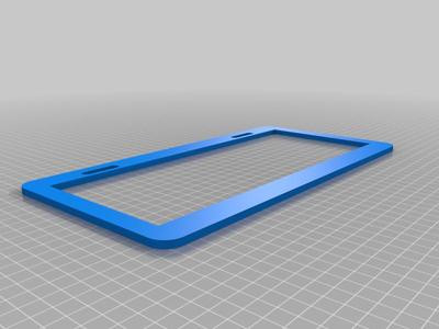 Customizable License Plate frame