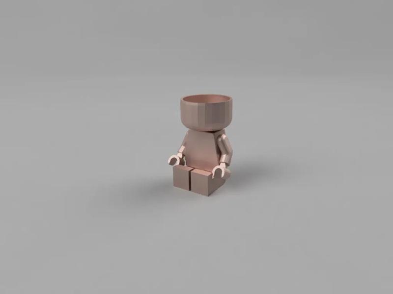 Legofigure planter   