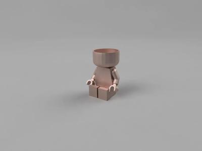 Legofigure planter   