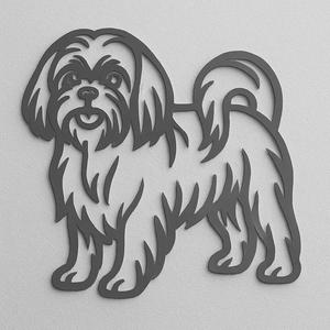 2D Wall Art Shih Tzu Dog   