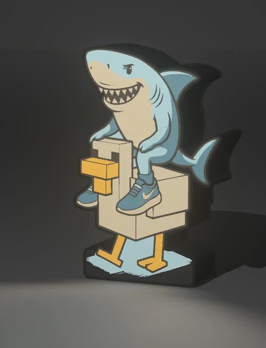 Tralalero Tralalá – Tiburón viral con zapatillas Nike en diseño 3D   