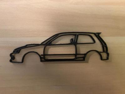 EP91 Toyota Starlet Glanza Wall Art Silhouette   