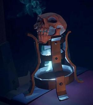 Sea of thieves skull stand