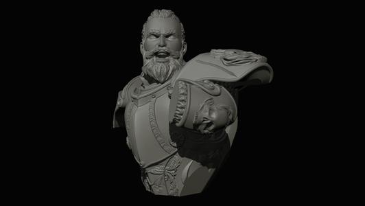 Knight Captain of Cremation Bust