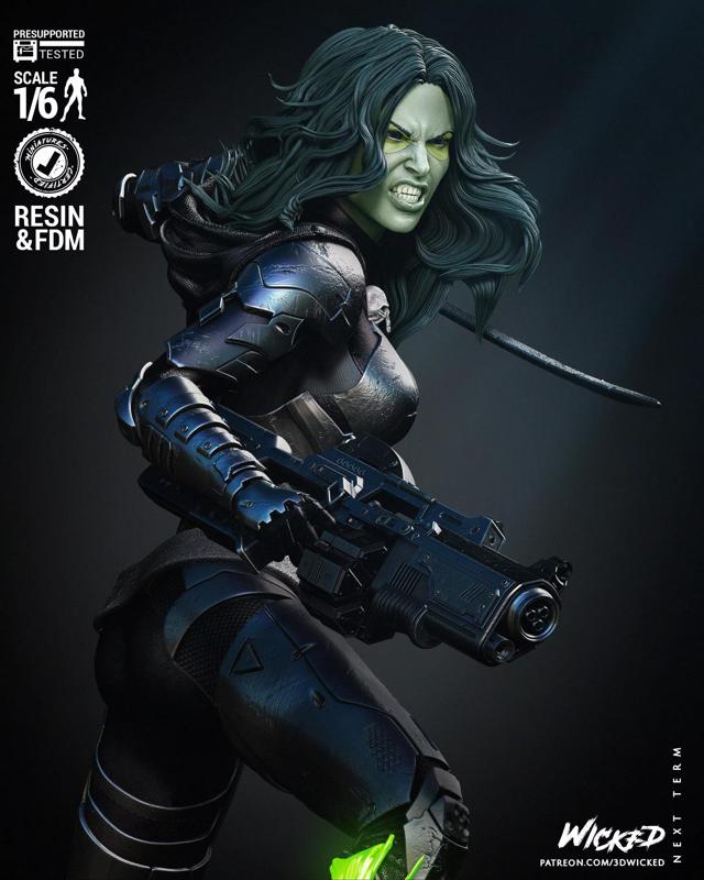 Wicked Marvel Gamora Sculpture