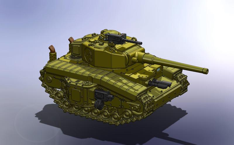 L. "CHURCHILL" RUSS TANK 28mm