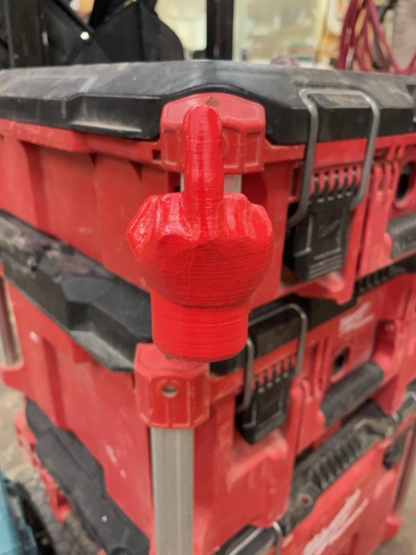 MILWAUKEE PACKOUT MIDDLE FINGER HANGER - Commercial Licence