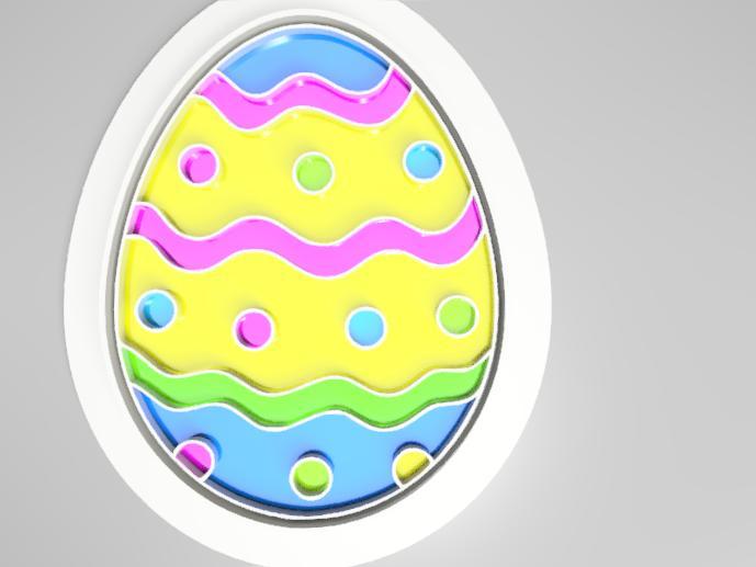 Easter Egg Cookie Stamp and Cutter