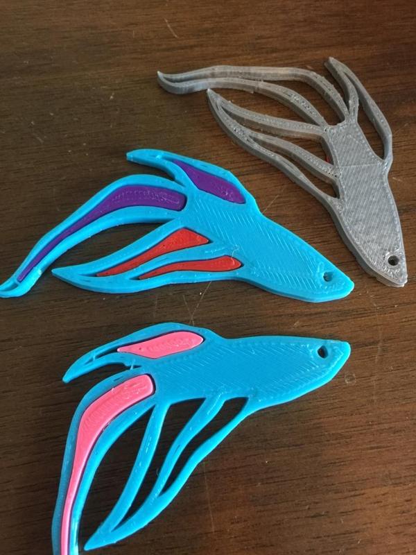 Interchangeable Color Beta Fish  