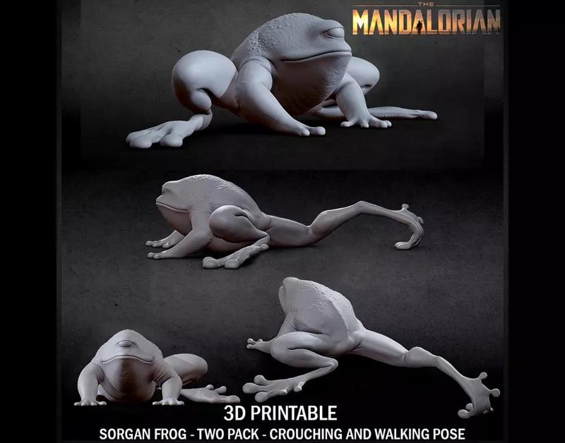 3D PRINTABLE SORGAN FROG TWO PACK THE MANDALORIAN