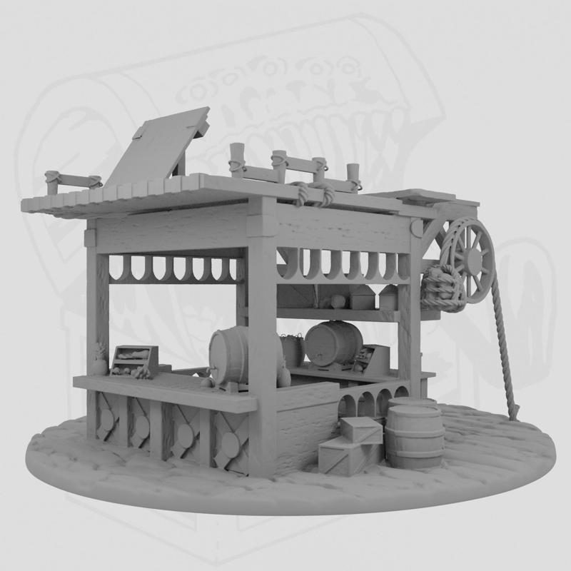 Medieval Market Stall