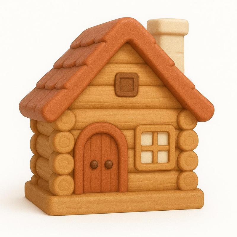Folk Wooden Cabin