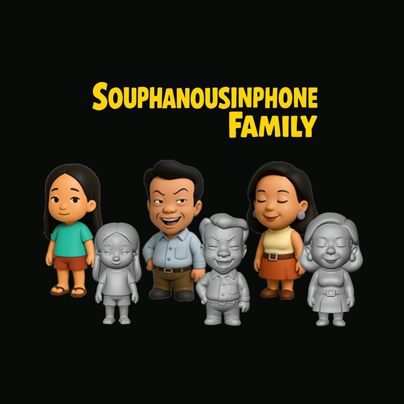 Souphanousinphone Family Set - King of the Hill STL Models