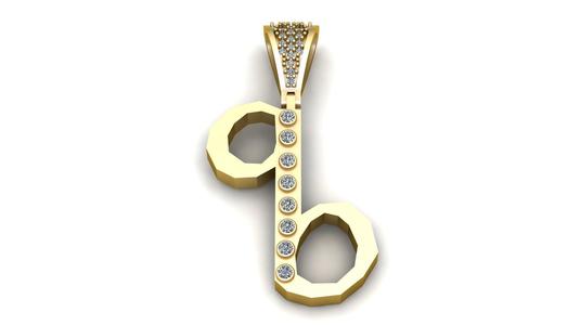 SCISSOR STYLE PENDANT 3D PRINTABLE MODEL