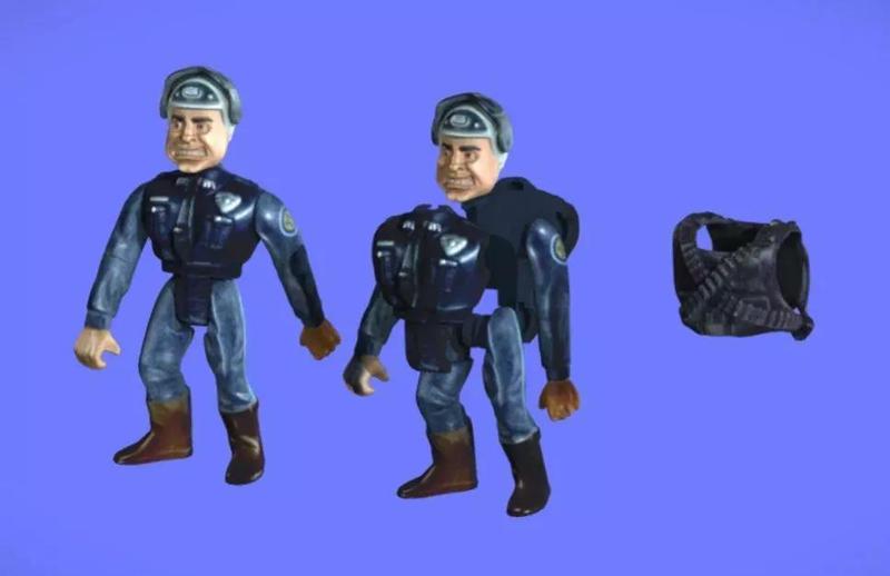 80s POLICE-ACADEMY TACLEBERRY - 3D SCAN