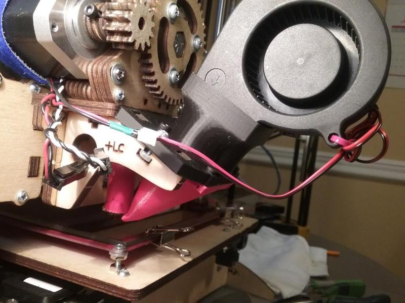 Improved High Flow Fan Blower Upgrade - Remixed for Printrbot +LC 1303
