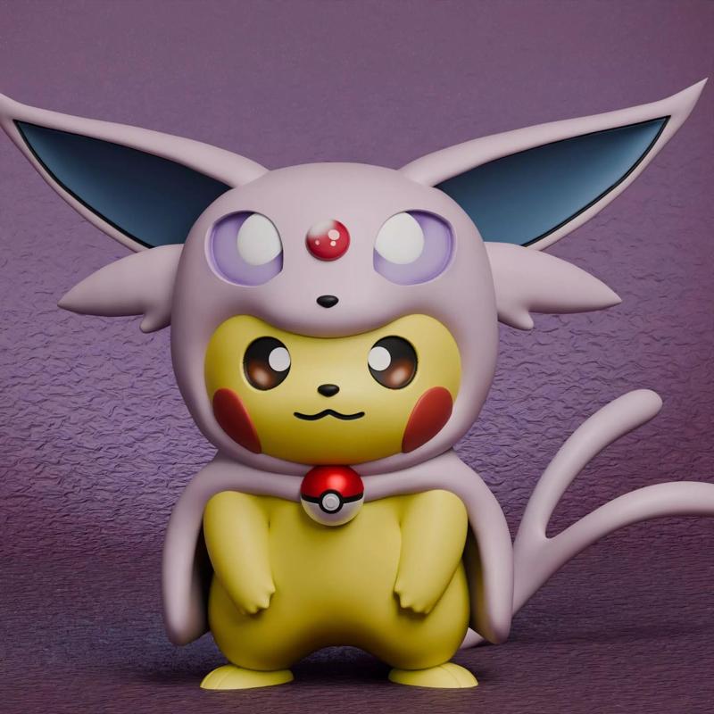Pokemon - Pikachu Espeon Cosplay New Version