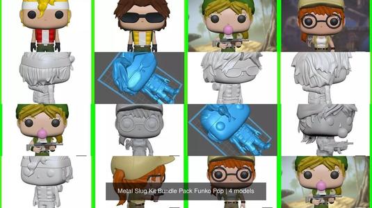 Metal Slug Kit Bundle Pack Funko Pop 3D Model Collection